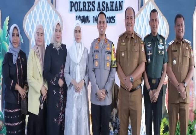 Bupati dan Forkopimda Asahan Hadiri Open House Halal Bihalal Kapolres Asahan