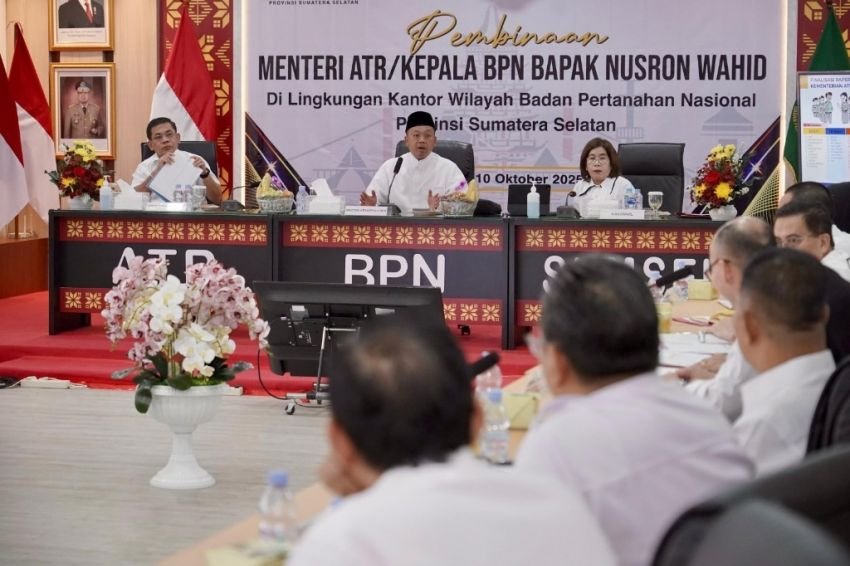 Menteri Nusron Tekankan Layanan Pertanahan Adaptif untuk Generasi Muda di Kanwil BPN Sumsel