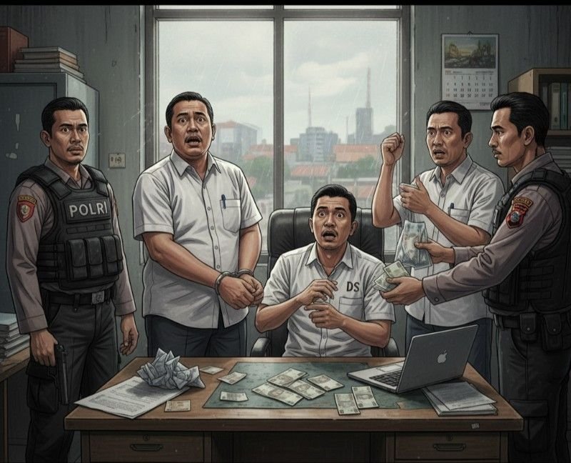4 Pria dari LSM Terjaring OTT di P.Sidimpuan, Diduga Lakukan Pemerasan