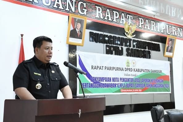Bupati Samosir Sampaikan LKPJ 2024, Tegaskan Komitmen Meningkatkan Kesejahteraan dan Akuntabilitas Pemerintahan
