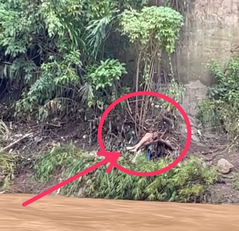 Mayat Perempuan Tanpa Busana Ditemukan Tersangkut Akar Pohon di Sungai Batang Angkola
