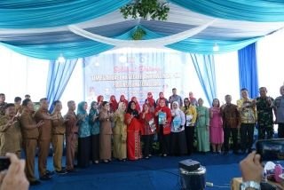 Wakil Bupati Langkat Sambut Tim Evaluasi Program AKU HATINYA PKK Sumut di Desa Serapit