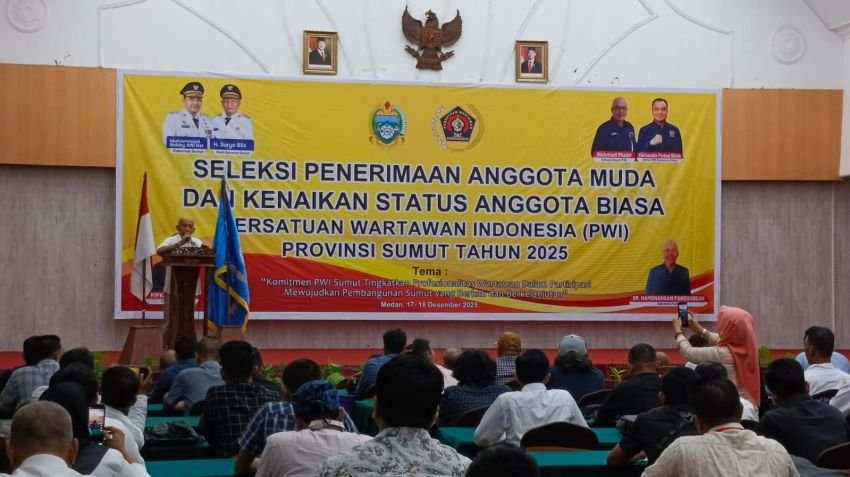Ratusan Peserta Ikuti Seleksi Penerimaan Anggota PWI Sumut tahun 2025, Ini Kata Ketua Panitia
