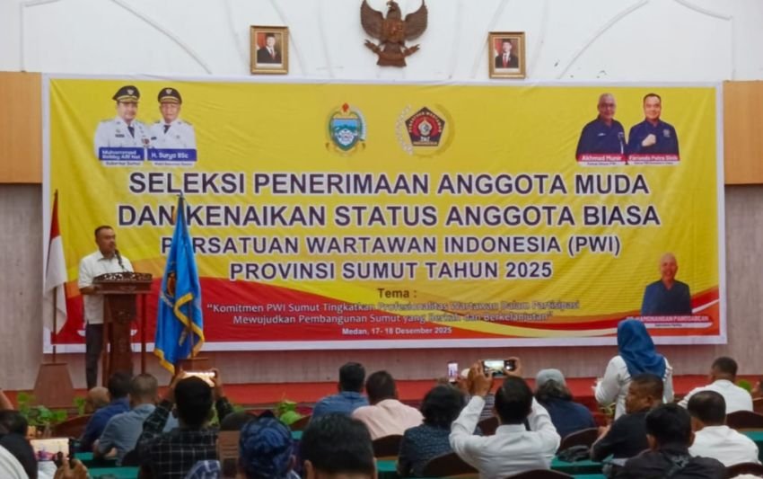 PWI Sumut Gelar Seleksi Penerimaan Anggota Muda-Biasa Tahun 2025, Ketua PWI : Semoga Semua Lulus