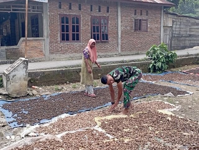 Di Bawah Matahari, Prajurit TMMD Jemur Asa Warga di Angkola Sangkunur