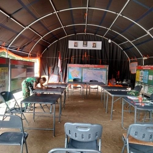 Posko Kotis Sangkunur Berbenah, Sambut Kunjungan Tim Wasev TMMD ke-127