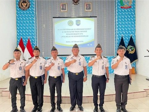 Kalapas Pimpin Momen Kebanggaan, Lima PNS Naik Pangkat