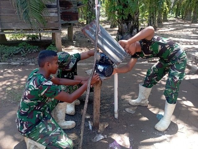 TMMD ke-127 Bangun Sumur Bor, Warga Sangkunur Segera Nikmati Air Bersih