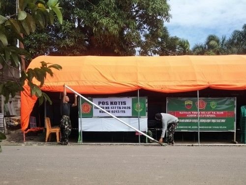 Posko Aspirasi TMMD 127 di Sangkunur Dibuka, Warga Bisa Sampaikan Keluhan Langsung