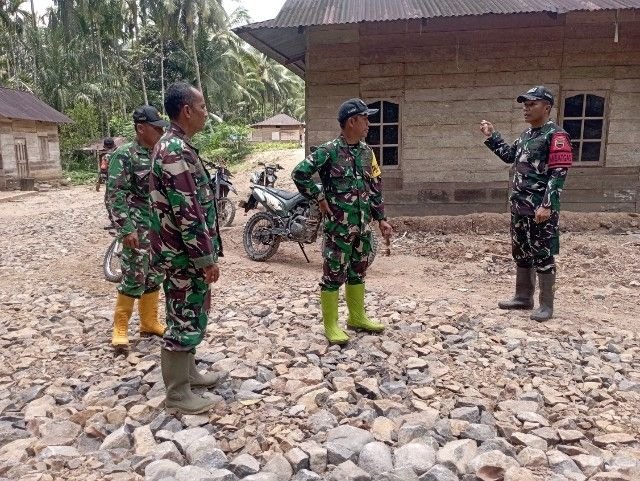 Danrem 023/KS Tinjau Progres TMMD Ke-127 di Angkola Sangkunur Tapsel