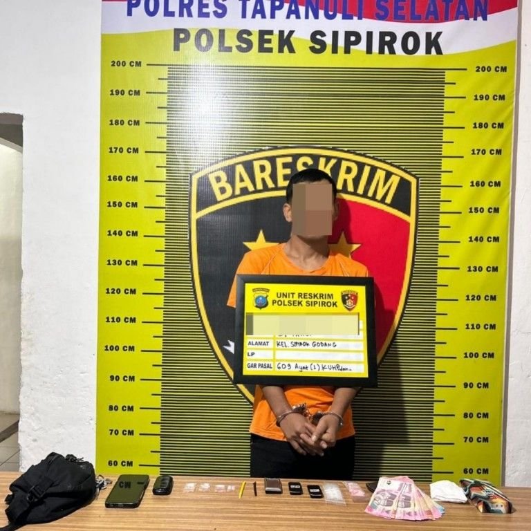 Polsek Sipirok Gagalkan Peredaran Sabu di Jalinsum, Satu Pengedar Diamankan