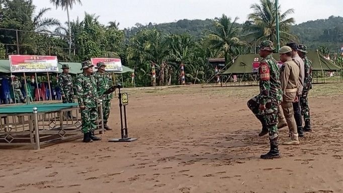 Jelang Penutupan TMMD ke-127, Satgas Kodim 0212/Tapsel Gelar Gladi Kotor di Lapangan Sangkunur
