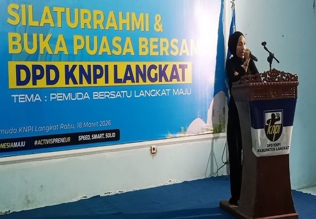 Ketua DPRD Langkat, Sribana Perangin Angin, menghadiri kegiatan silaturahmi dan buka bersama (bukber) yang diselenggarakan Dewan Pengurus Daerah (DPD)