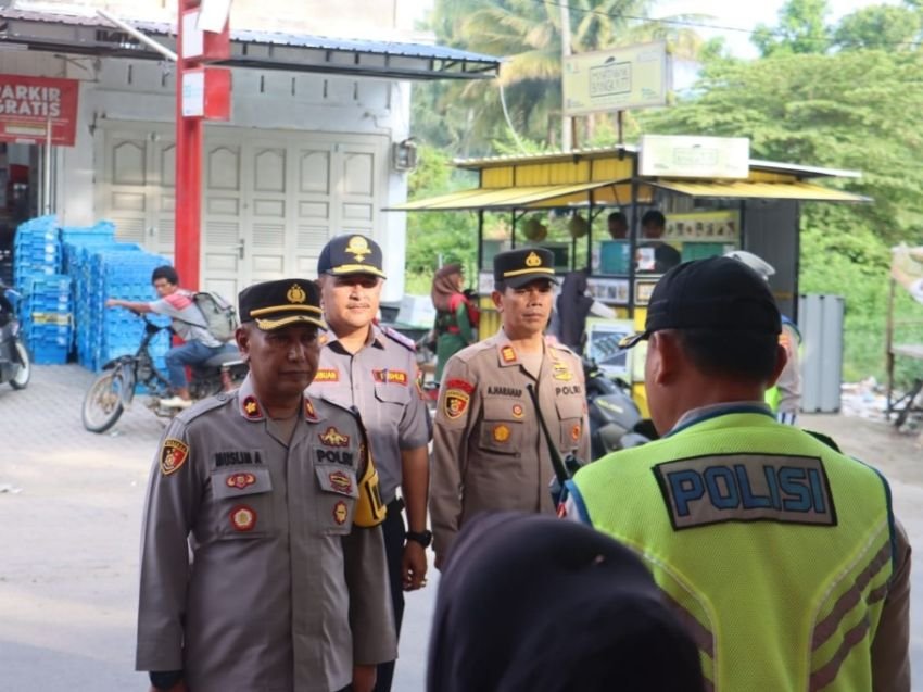 Pastikan Pengamanan Lebaran Siap, Waka Polres Tapsel Sidak Posyan Gunungtua