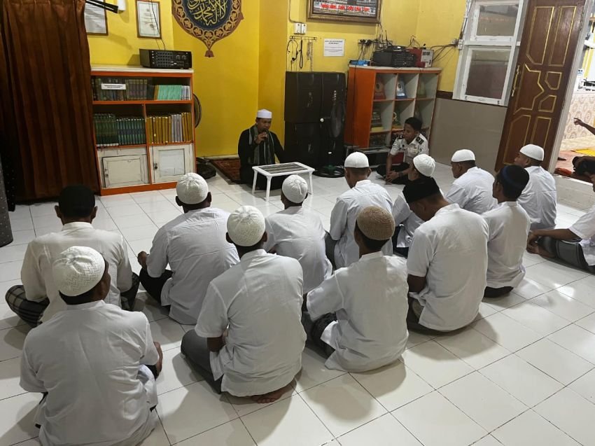Wujudkan WBP Berakhlak, Lapas Kelas IIA Bagansiapiapi Gelar Pesantren Kilat