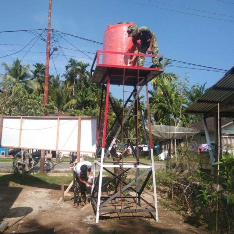 Bukan Sekadar Cat: Satgas TMMD Rawat Sumber Air Warga di Sangkunur