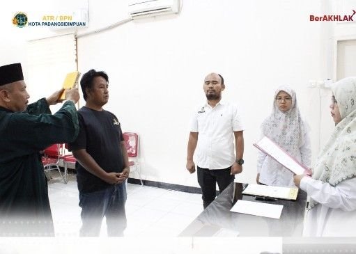 Kantah P.Sidimpuan Ambil Sumpah Pemilik untuk Penggantian Sertipikat Hilang