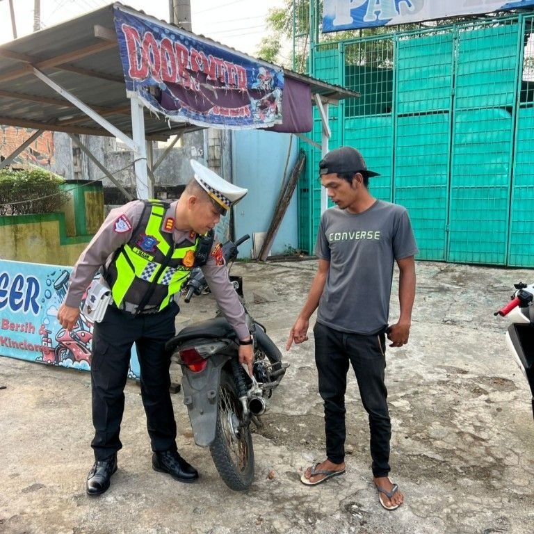 "Gas Pol Tapi Senyap!&rdquo; Sat Lantas P.Sidimpuan Tertibkan Knalpot Brong Jelang Lebaran