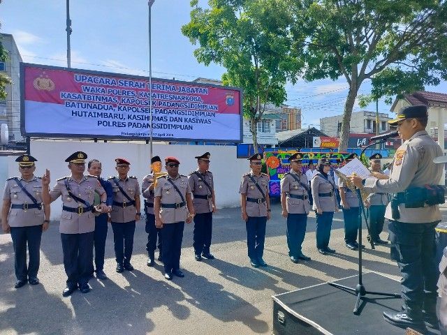 Pimpin Sertijab, Kapolres P.Sidimpuan Dorong Kinerja Inovatif dan Profesional