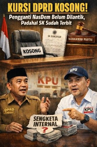 Kursi DPRD Kosong! Pengganti NasDem Belum Dilantik, Padahal SK Sudah Terbit