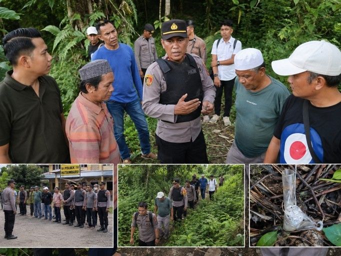 Dipimpin Iptu A. Edi Sitompul, Polsek Hutaimbaru Bongkar Pondok Temukan Bong Sabu