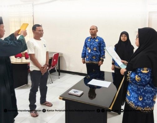 Pengambilan Sumpah Sertipikat Hilang, BPN Padangsidimpuan Pastikan Kepastian Hukum Warga
