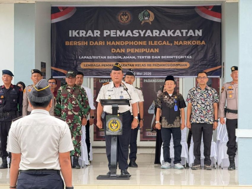 Ikrar Pemasyarakatan Digelorakan, Lapas P.Sidimpuan Siap Sikat Penipuan
