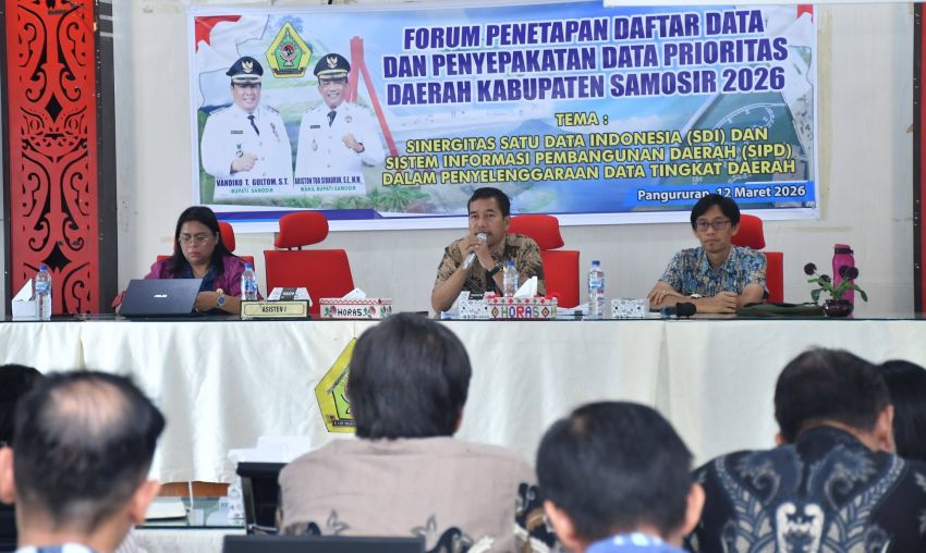 Pemkab Samosir Gelar Forum Satu Data Indonesia 2026, Perkuat Integrasi Data untuk Perencanaan Pembangunan