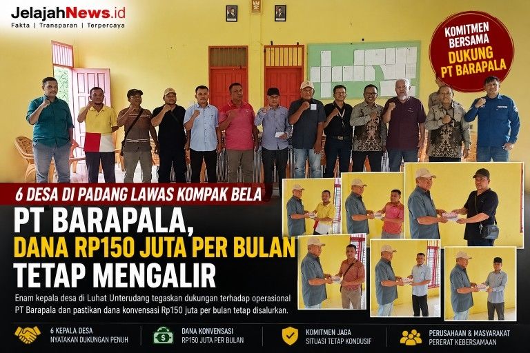 6 Desa di Padang Lawas Kompak Bela PT Barapala, Dana Rp150 Juta per Bulan Tetap Mengalir