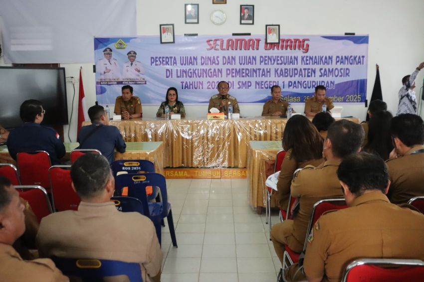 Pemkab Samosir Gelar Ujian Dinas dan Kenaikan Pangkat bagi 86 ASN