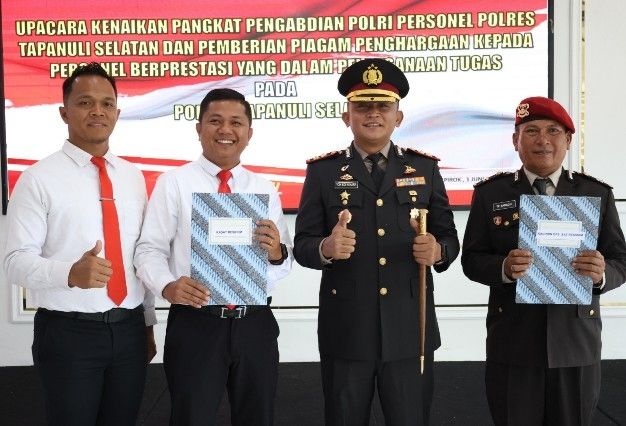 Kasus Pembunuhan Berencana Berhasil Diungkap, Kasat Reskrim Polres Tapsel dan Tim Diguyur Penghargaan