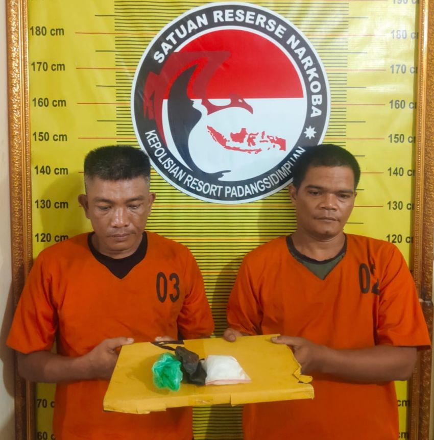 Dua Pria Residivis Dibekuk, Sabu 89,51 Gram Hampir Beredar di P.Sidimpuan