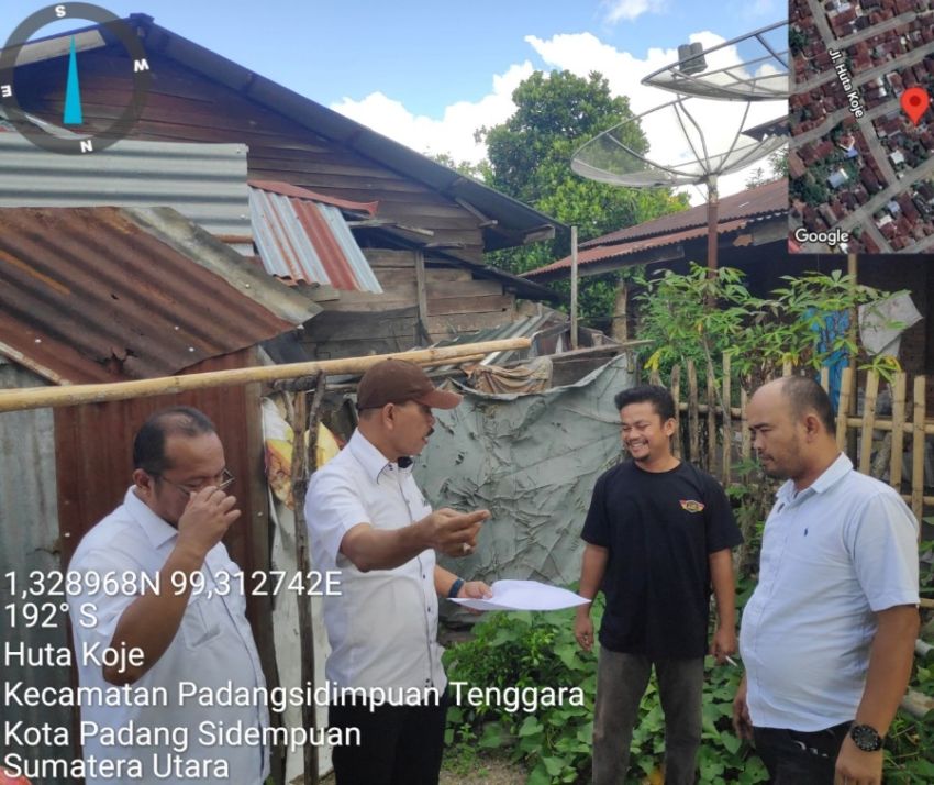 Panitia A Kantah P.Sidimpuan Lakukan Pemeriksaan Lapang Permohonan Hak Milik