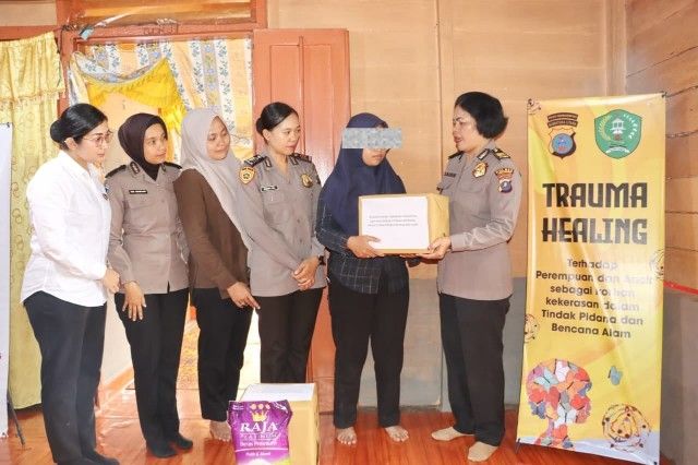 Di Balik Seragam Polisi, AKP Maria Marpaung Hadir Mengobati Trauma Korban