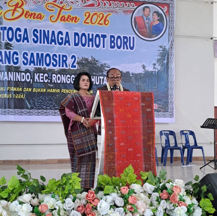 Hadiri Partangiangan Bona Taon PPTSB Samosir 2, Wakil Bupati Ajak Perkuat Solidaritas dan Dukung Pembangunan Daerah