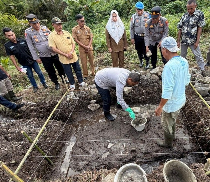 Sambut HUT Bhayangkara ke-80, Polres P.Sidimpuan Bangun Bak Air Bersih untuk 1.000 Warga Joring Lombang