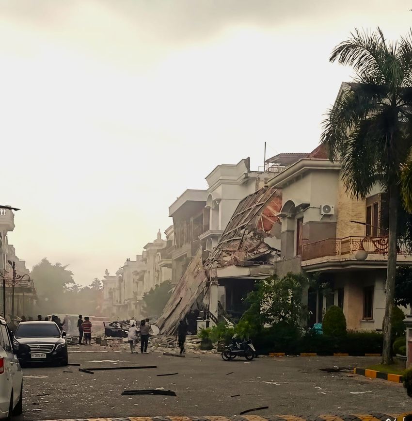 Ledakan Guncang Perumahan Grand Polonia Medan, Lima Rumah Rusak