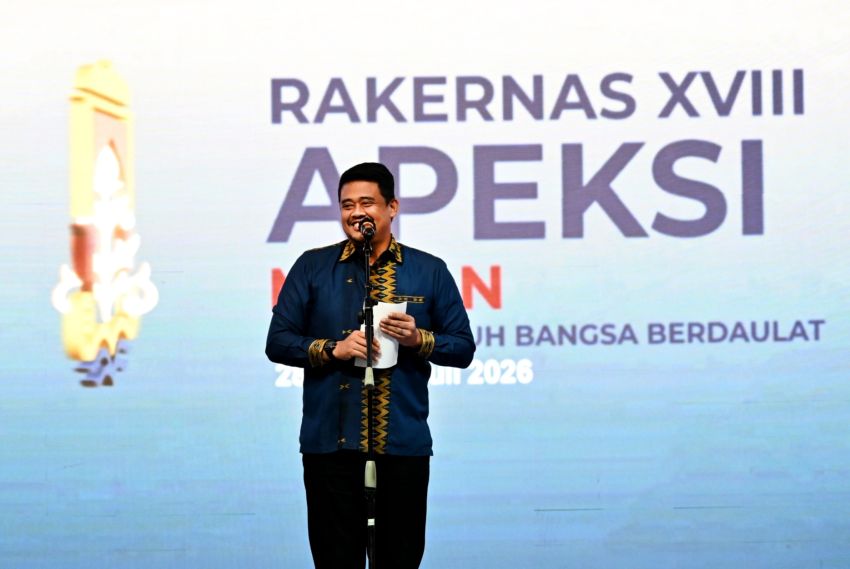 Bobby Nasution Cairkan Suasana Rakernas APEKSI XVIII, Singgung Hasil Pembangunan Kota Medan