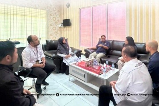 Perkuat Sinergi Membangun Kota, Pemko P.Sidimpuan Jalin Silaturahmi dengan Kantor Pertanahan