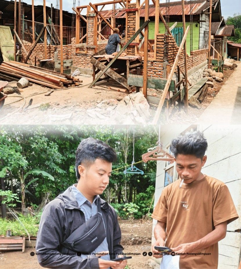 Kantah P.Sidimpuan Tinjau Lapang Program MBR di Desa Batu Layan, Pastikan Data Pertanahan Akurat