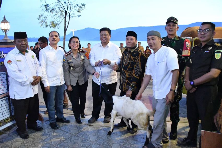 Bupati Samosir Serahkan Hewan Qurban Bantuan Presiden dan Pemkab, Perkuat Toleransi dan Kepedulian Sosial