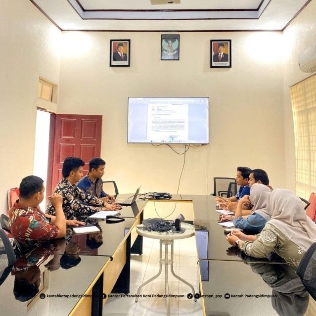 Rapat Tim MBR Digelar, Kantah P.Sidimpuan Percepat Sertipikasi Tanah Warga Berpenghasilan Rendah