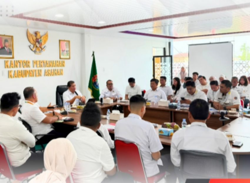 Pastikan Layanan Pertanahan Berjalan Optimal, Kanwil BPN Sumut Kunjungi Kantah Asahan