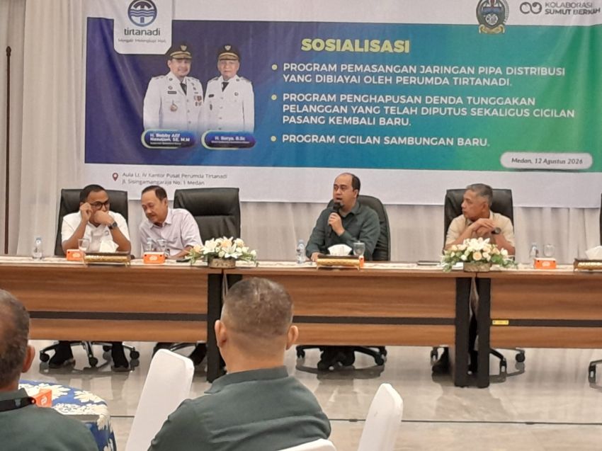 Perluas Akses Air Bersih, Perumda Tirtanadi Siapkan Program Sambungan Baru dan Keringanan Tunggakan