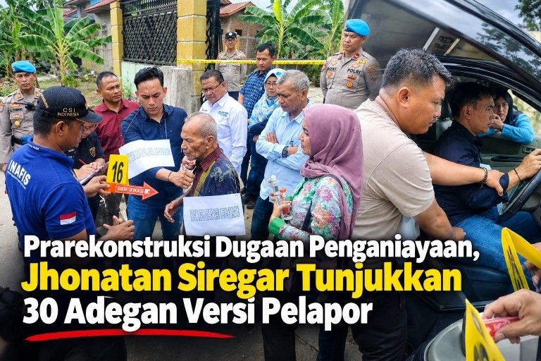 Prarekonstruksi Dugaan Penganiayaan, Kuasa Hukum Jhonatan Beberkan Bukti yang Diperiksa Polisi