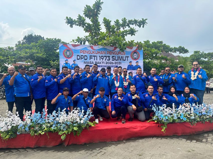 Bambang Sah Nahkodai DPD FTI 1973 Sumut Periode 2026&ndash;2031, Kibarkan Roda-Roda Organisasi di Daerah
