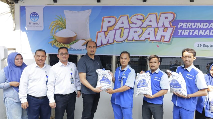 Perumda Tirtanadi Gelar Pasar Murah