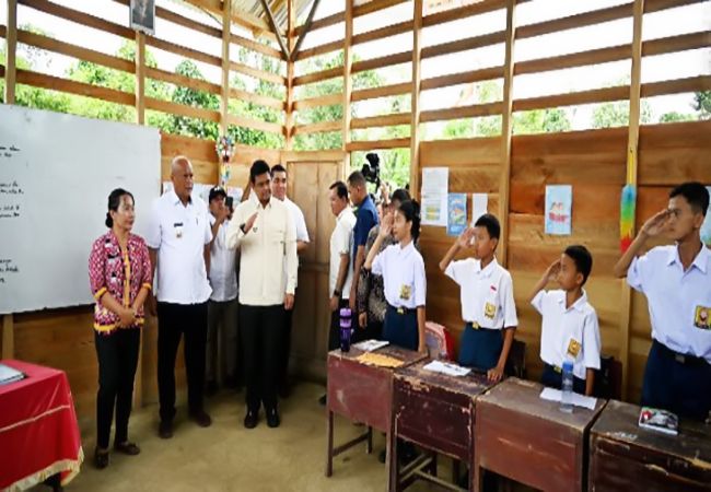 Bobby Pastikan SMPN 4 Sitolu Ori Punya Gedung Permanen