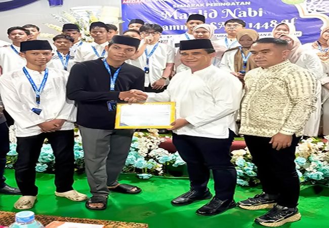 Maulid Nabi di Pondok Batuan, Pemko Medan Ajak Remaja Masjid Lahirkan Generasi Berakhlak