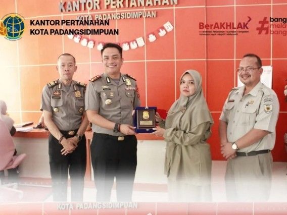 Kantah P.slSidimpuan dan Polres Perkuat Sinergi, Fokus Tingkatkan Pelayanan Pertanahan